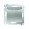 Hotel switch with backlight 10A (module) silver (metallic)