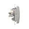 Hotel switch with backlight 10A (module) silver (metallic)