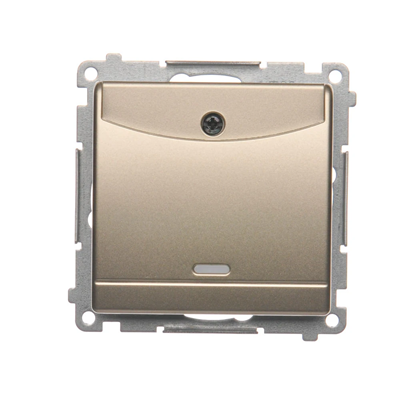Hotelschalter mit Hintergrundbeleuchtung 10A (Modul) Gold (Metallic)