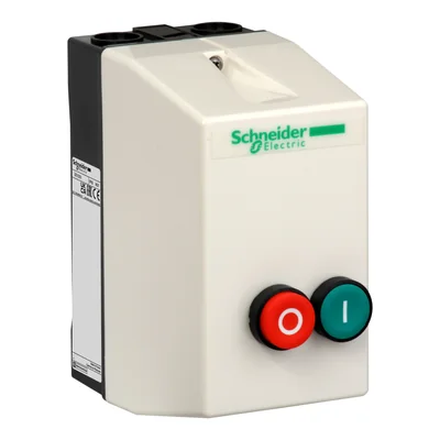 Housing (empty) TeSys LG flat green button I / protruding red button O