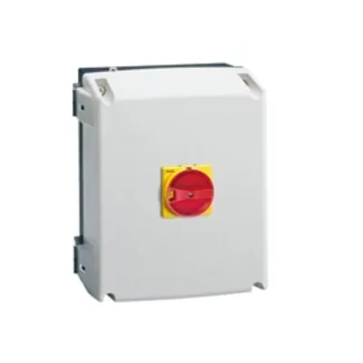 Housing for GA125A and GA160A, yellow/red knob