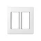 Housing frame S500 2-module 4x K45 pure white