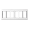 Housing frame S500 6-module 12x K45 pure white