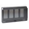 Housing frame S500 with 4-module cover 8x K45 aluminium