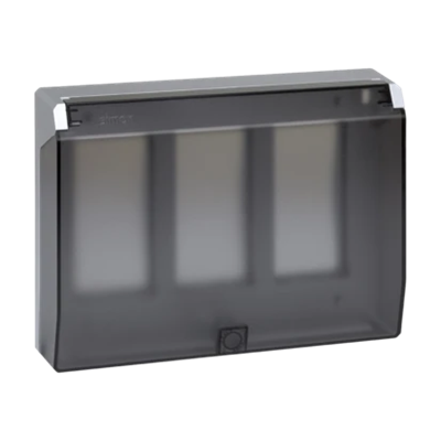 Housing frame S500 with cover 3-module 6x K45 aluminium