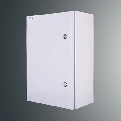 Housing with mounting plate PSH 604020 PROFIT 600x400x200; IP65; IK10; RAL7035, hermetic lock -D5
