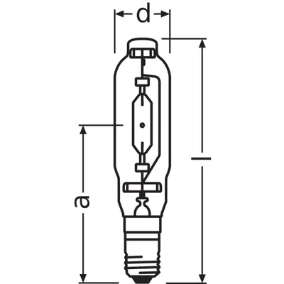 HQI T D 1000W E40 discharge bulb