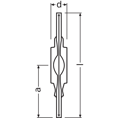 HQI TS EXCELLENCE NDL UVS 70W RX7S discharge bulb