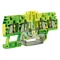 HTE.2/2+2 Spring connector 2mm^2, 2in-2out, yellow-green PE