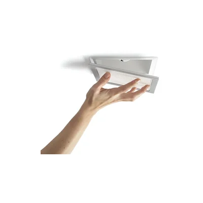 Huddle Lampada da incasso a soffitto, argento