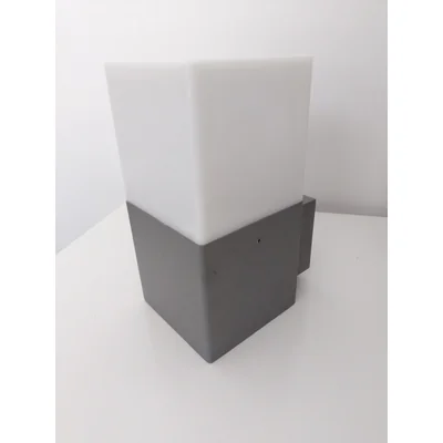 HUDSON Lámpara de pared exterior con pantalla de titanio