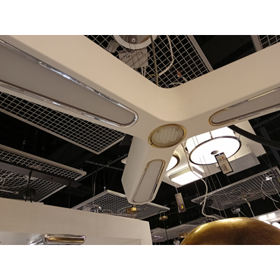 Hvězdicová závěsná lampa bílá