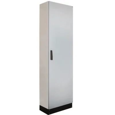 HXS300 2-12 PH1 Empty floor-standing enclosure, IP65, class I RAL7035 (550x1850x300) with 100 mm plinth