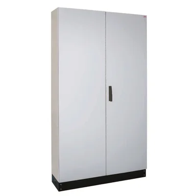 HXS300 4-12 PH1 Boîtier vide sur pied, IP55, classe I RAL7035 (1050x1850x300) avec socle de 100 mm