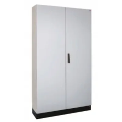 HXS300 4-12 PH1 Empty floor-standing enclosure, IP55, class I RAL7035 (1050x1850x300) with 100 mm plinth
