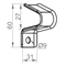 I-beam catch, length 60mm