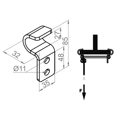 I-beam hook, ZDV