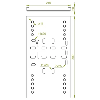 I-Trägerblech (Set), BDH160x320