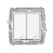ICON Double staircase switch mechanism white