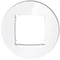ICON Universal Montura redonda individual - efecto cristal (marco: blanco; base: blanco) blanco