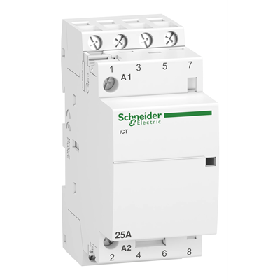 iCT25A modular contactor, 220/240V AC, 50Hz
