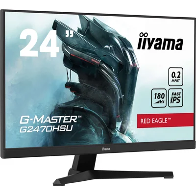 iiyama G-Master G2470HSU-B6 monitor 24" IPS, 180Hz, 0.2ms /HDMI, DP/ Adaptive Sync, Red Eagle