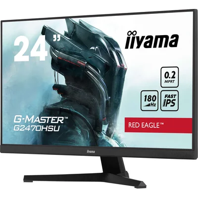 iiyama G-Master G2470HSU-B6 monitor 24" IPS, 180Hz, 0.2ms /HDMI, DP/ Adaptive Sync, Red Eagle