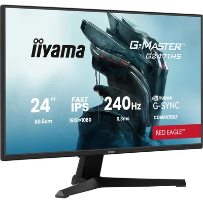 iiyama G-Master G2471HS-B1 Red Eagle 24" IPS LED 240Hz 0,4ms /2xHDMI, DisplayPort/adaptivní G-SYNC, černý tuner