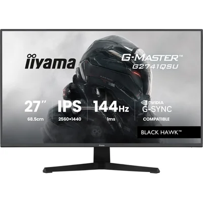 iiyama G-Master G2741QSU-B1 Black Hawk 27" QHD IPS LED 144Hz 1ms /HDMI, DisplayPort/Freesync, sintonizzatore nero