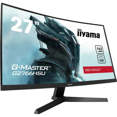 iiyama G-Master G2766HSU-B1 RedEagle Monitor 27" Curved VA LED, 1 ms Reaktionszeit, 165 Hz, HDR, FreeSync Premium, FlickerFree, BlackTuner