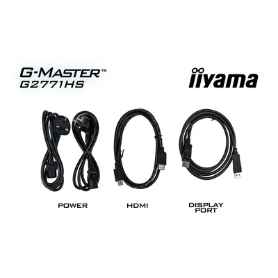 iiyama G-Master G2771HS-B1 Red Eagle 27" IPS LED 240 Hz 0,4 ms / 2x HDMI, DisplayPort / G-SYNC adaptatif, Tuner noir