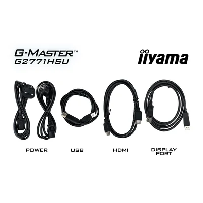 iiyama G-Master G2771HSU-B1 Red Eagle 27" IPS LED 240Hz 0,4ms /2xHDMI, DisplayPort/Adaptive G‑SYNC, sintonizzatore nero