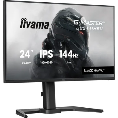 iiyama G-Master GB2441HSU-B1 Black Hawk 24" IPS LED 144 Гц 1 мс / HDMI, DisplayPort/ Freesync, Black Tuner, HAS