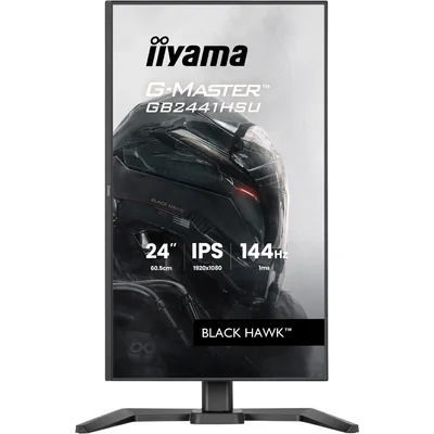 iiyama G-Master GB2441HSU-B1 Black Hawk 24" IPS LED 144 Hz 1 ms / HDMI, DisplayPort / Freesync, Black Tuner, HAS