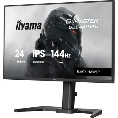 iiyama G-Master GB2441HSU-B1 Black Hawk 24" IPS LED 144Hz 1ms /HDMI, DisplayPort/Freesync, sintonizzatore nero, HAS