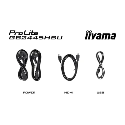 iiyama G-Master GB2445HSU-B2 Black Hawk monitor 24" IPS LED 100Hz 1ms /HDMI DisplayPort/USB hub FlickerFree HAS
