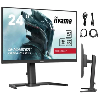 iiyama G-Master GB2470HSU-B6 Red Eagle monitor 24" IPS LED 0.2ms 180Hz /HDMI DP/ FlicerFree, FreeSync
