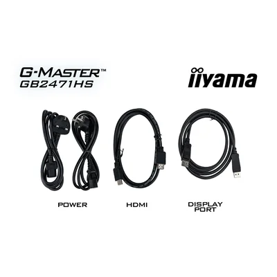 iiyama G-Master GB2471HS-B1 Red Eagle 24" IPS LED 240 Hz 0,3 ms /2 HDMI, DisplayPort/Adaptive G‑SYNC, sintonizador negro