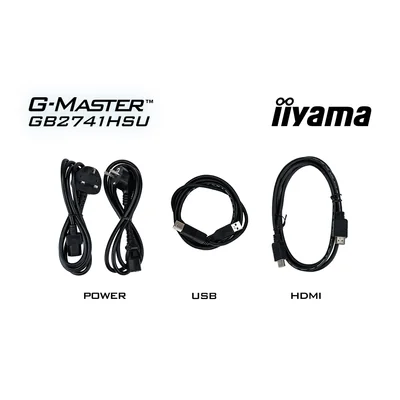 iiyama G-Master GB2741HSU-B1 Black Hawk 27" IPS LED 144Hz 1ms /HDMI, DisplayPort/ Freesync, Black Tuner, HAS