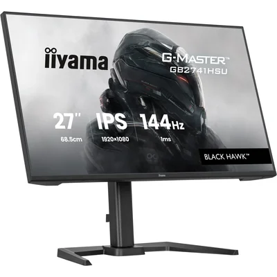 iiyama G-Master GB2741HSU-B1 Black Hawk 27" IPS LED 144Hz 1ms /HDMI, DisplayPort/Freesync, sintonizzatore nero, HAS