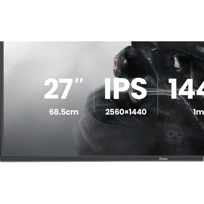iiyama G-Master GB2741QSU-B1 Black Hawk 27" QHD IPS LED 144Hz 1ms /HDMI, DisplayPort/Freesync, sintonizzatore nero, HAS