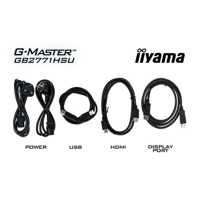 iiyama G-Master GB2771HSU-B1 Red Eagle 27" IPS LED 240Hz 0,4ms /2xHDMI, DisplayPort/ Adaptivní G-SYNC, Black Tuner, HAS