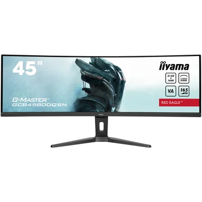 iiyama G-Master GCB4580DQSN-B1 monitor 45" VA LED HDR DQHD Bent 0.8ms 165Hz /HDMI DP/ USB hub, FlickerFree, USB-C dock