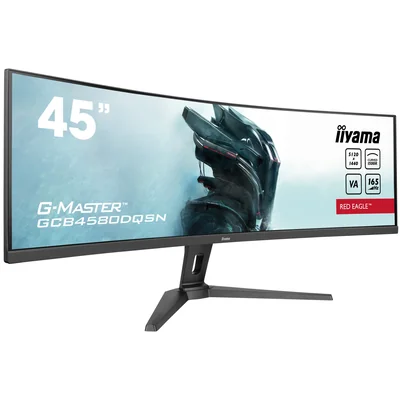 iiyama G-Master GCB4580DQSN-B1 Monitor 45" VA LED HDR DQHD Gebogen 0,8 ms 165 Hz /HDMI DP / USB-Hub, FlickerFree, USB-C-Dock