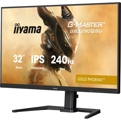 iiyama Gold Phoenix GB3290QSU-B1 Monitor 32" WQHD IPS LED 240Hz 1ms USB-C HDMI DP, FreeSync Premium