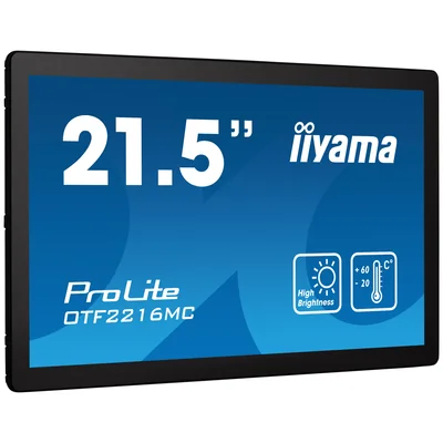 iiyama OTF2216MC-B1 Touchmonitor 22" IPS LED hohe Helligkeit IP65 7H UV RJ45 für Außeninstallation