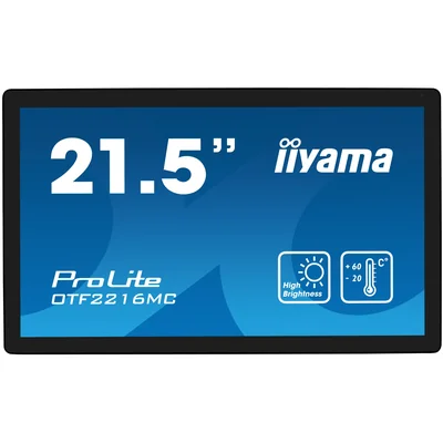 iiyama OTF2216MC-B1 Touchmonitor 22" IPS LED hohe Helligkeit IP65 7H UV RJ45 für Außeninstallation