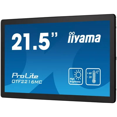 iiyama OTF2216MC-B1 Touchmonitor 22" IPS LED hohe Helligkeit IP65 7H UV RJ45 für Außeninstallation