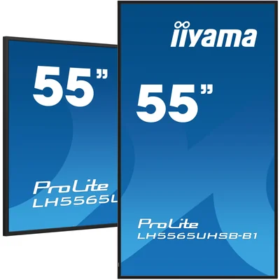 iiyama ProLite LH5565UHSB-B1 DS Monitor 55" 4K IPS LED, 24/7, CMS iisignage2, Android 11, Eshare, 800cd, WLAN, LAN, HDMI, DP
