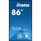 iiyama ProLite LH8664UHS-B2AG 86" 4K ELED VA velkoformátový monitor Android, iiSignage2, eShare, LAN, Wifi, 24/7